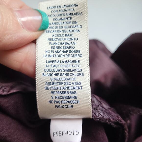 Rafaella Curvy Womens Plum Office Siren Career Officecore Slim Leg Pants Size 16 - Picture 8 of 10